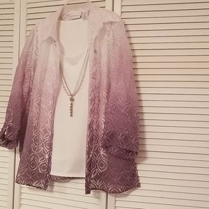 3 Peice alfred dunner top.